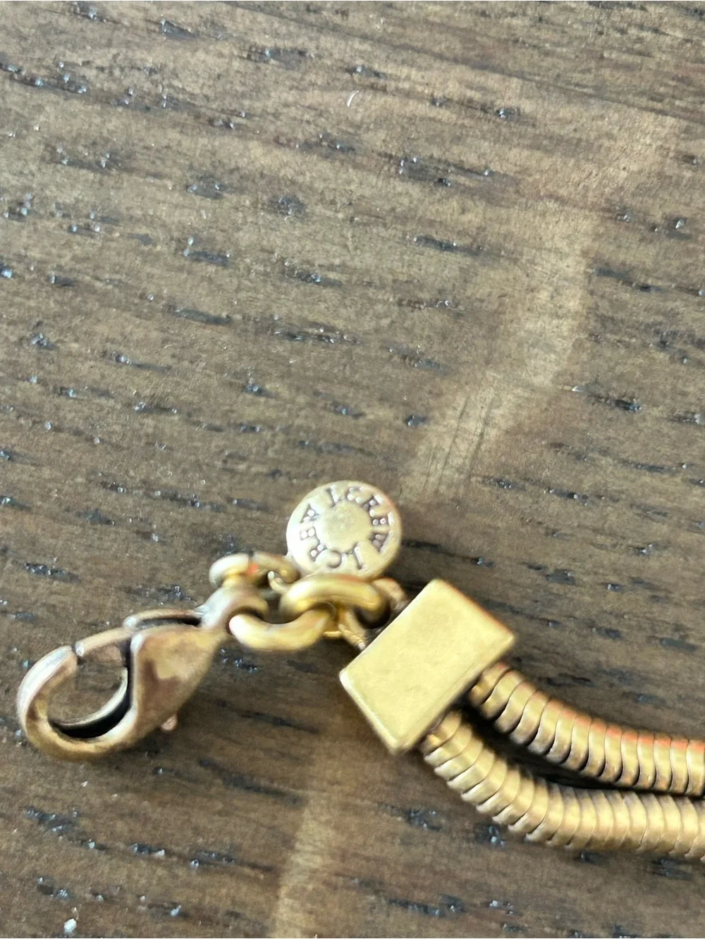 J. Crew gold tone crystal gemstone chain link statement bracelet